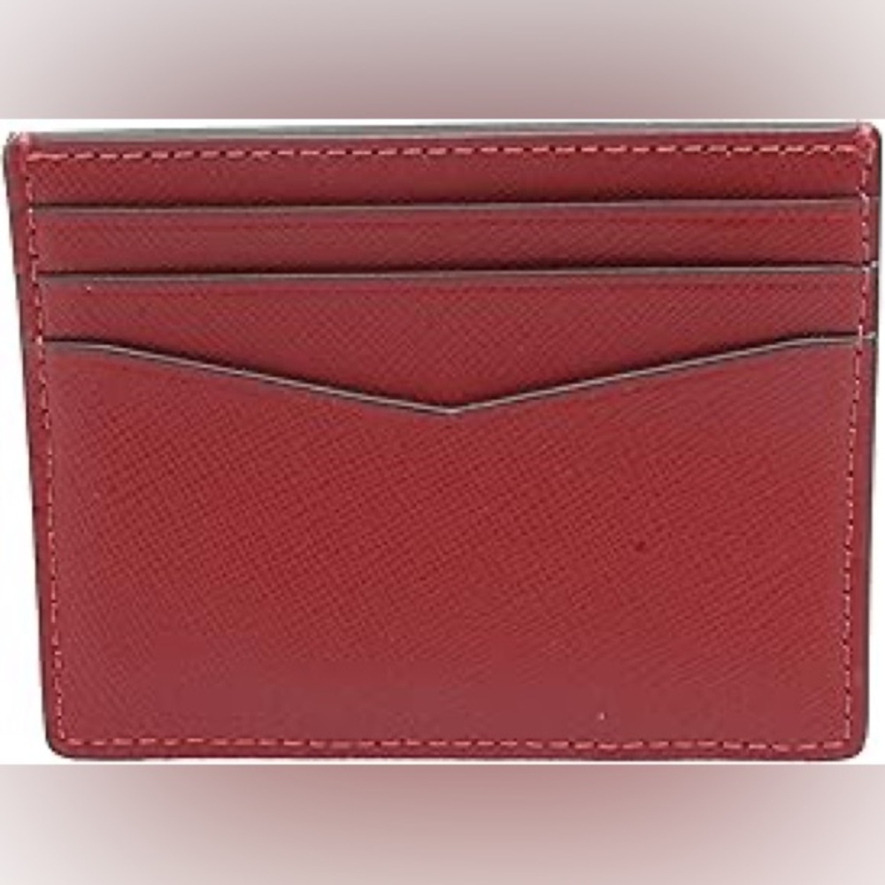 Kate spade New York Staci Small Slim Card Holder In Red Currant - EUC - Picture 2 of 5